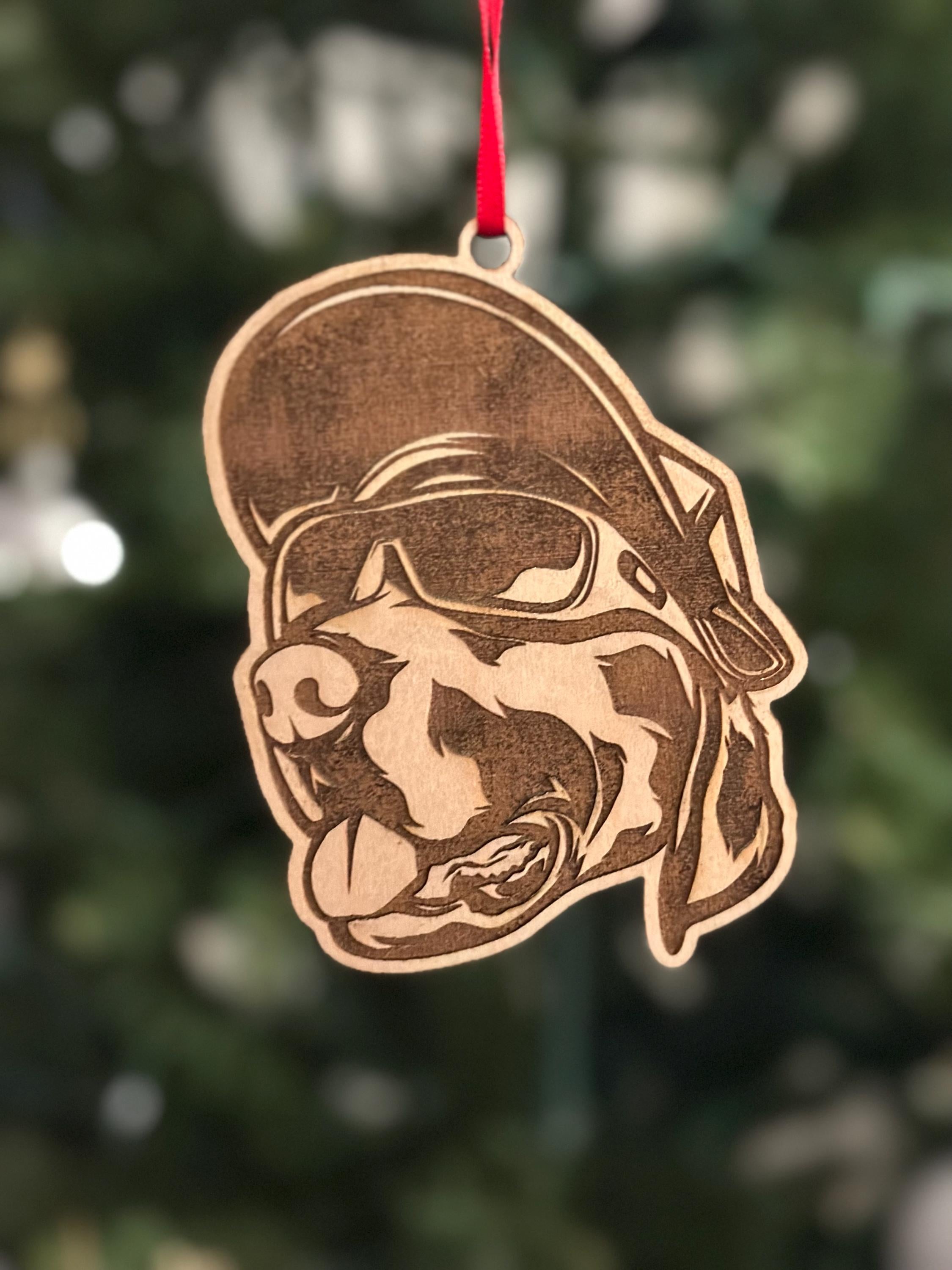 Custom Pet Photo Christmas Decoration, Personalized Pet Portrait Bauble, Dog Mom Dad Gift for Dog Lover, Pet Ornament, Animal Lover Gift