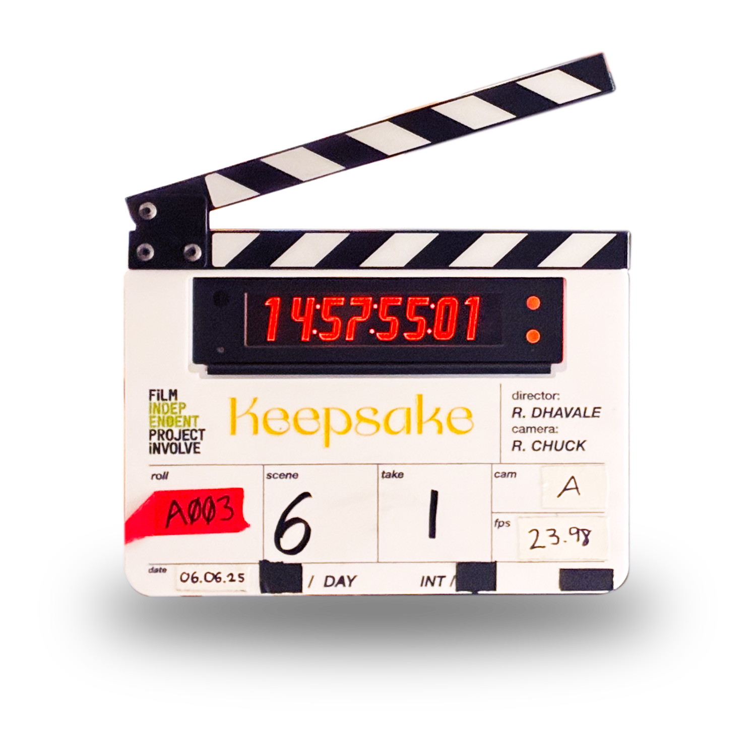Custom Slate Overlay For Existing Timecode Slates