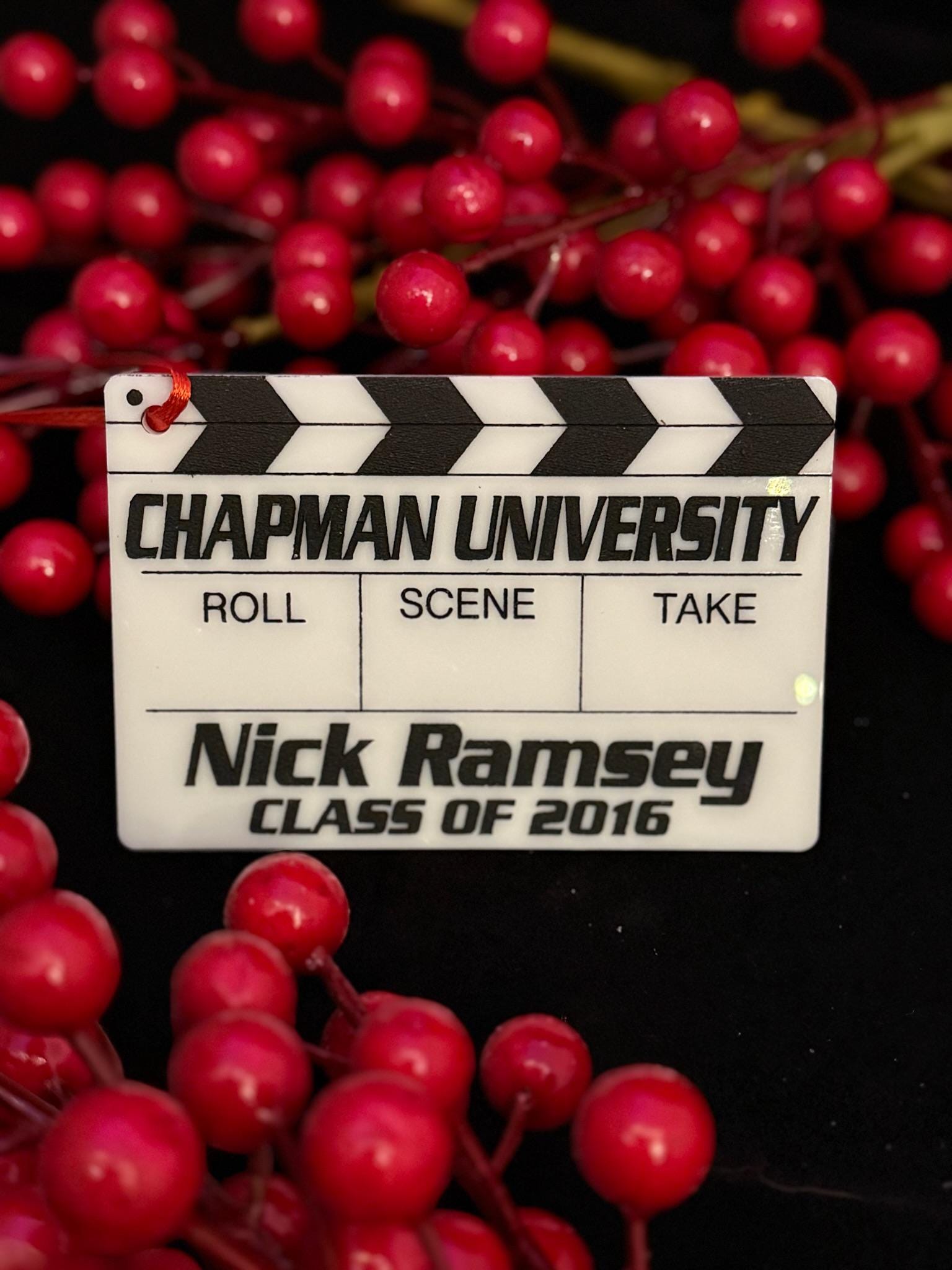 Custom Slate Ornament graduation gift
