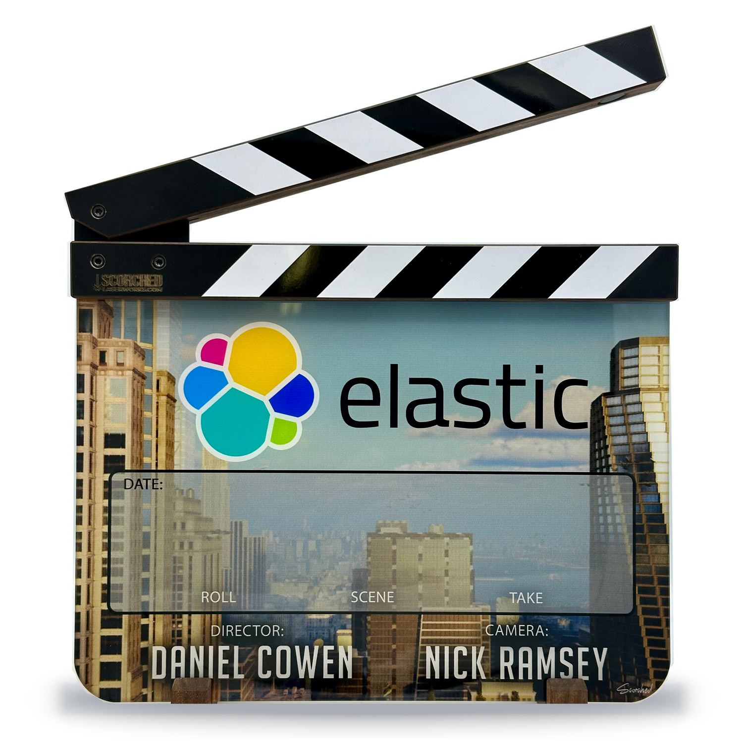 Custom UV Printed Film Slate with Top Sticks