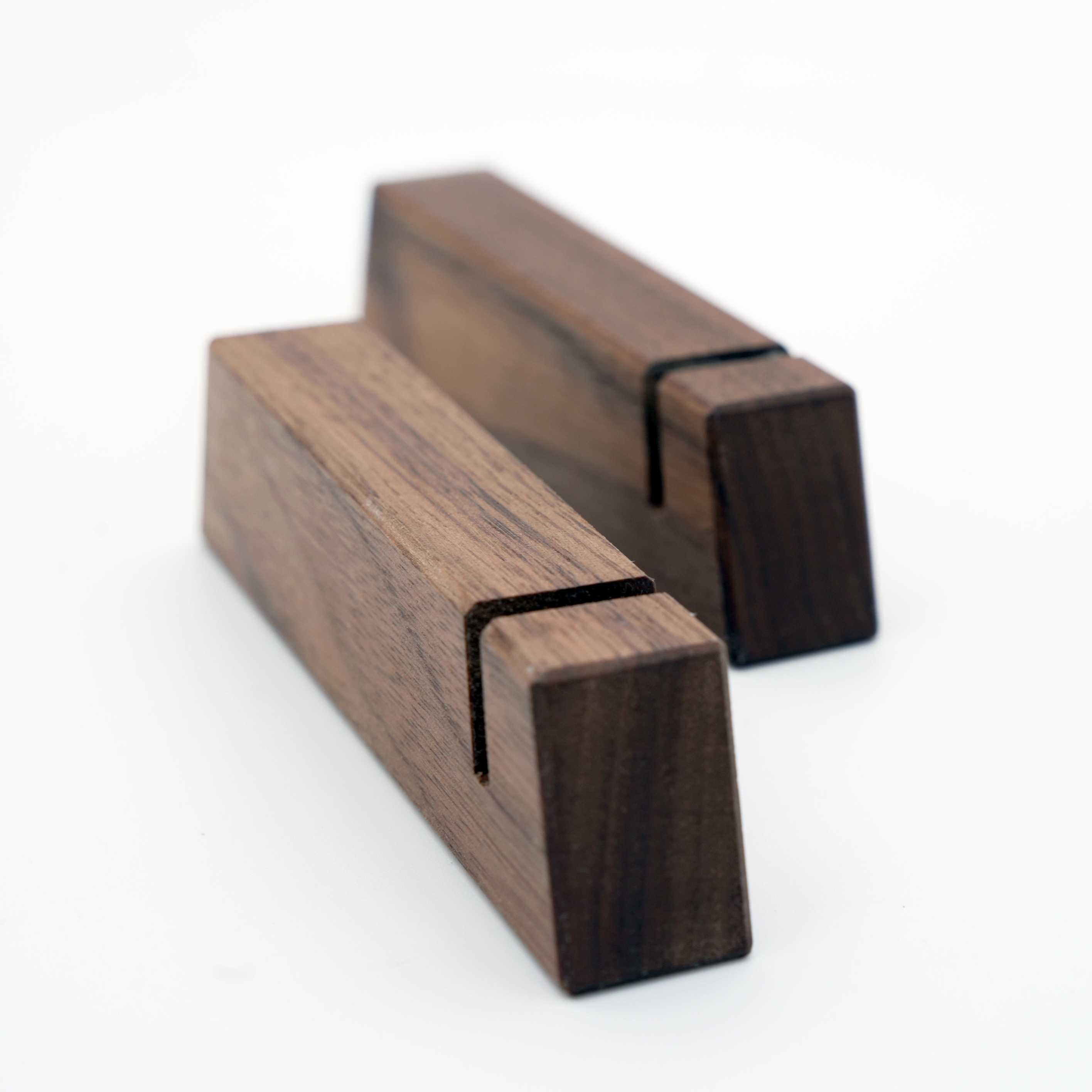 Mahogany Film Slate Stands.