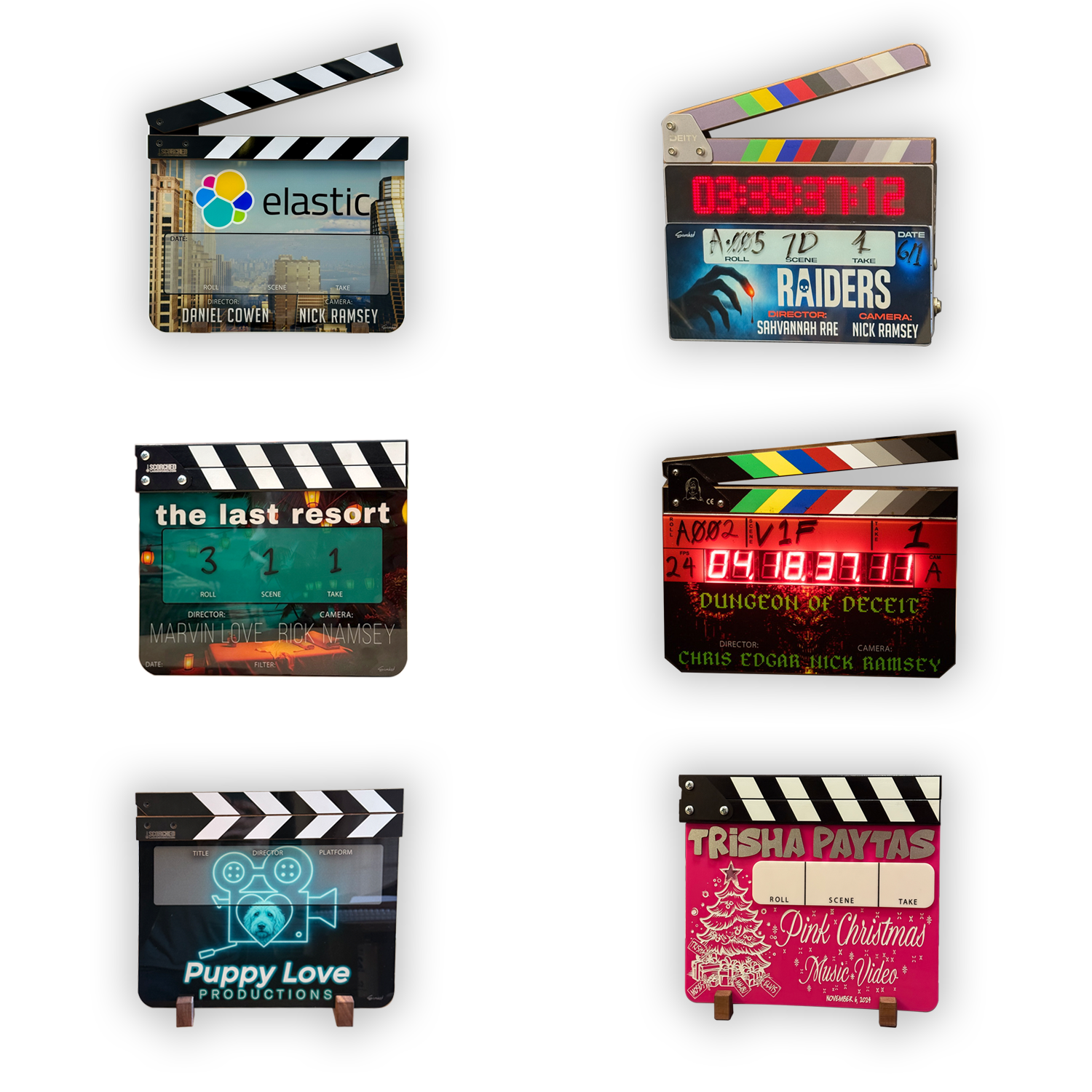 Custom UV Printed Film Slate with Top Sticks