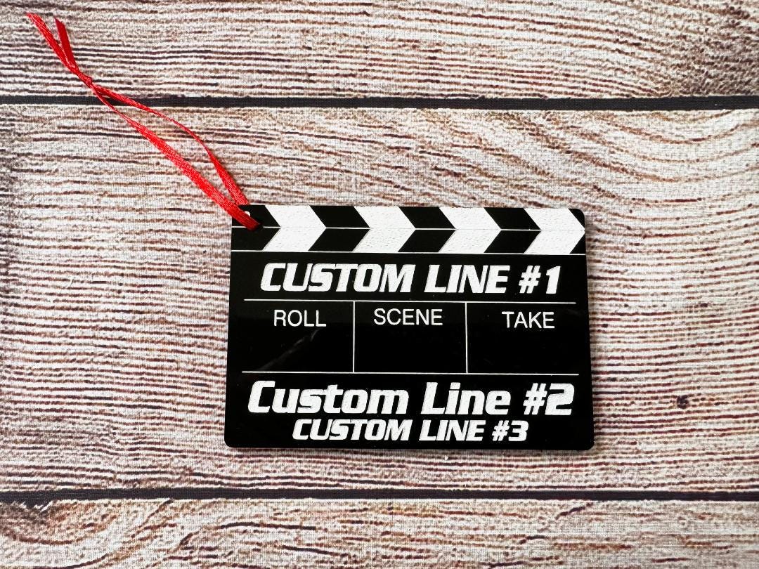 Custom Film slate personalized gift