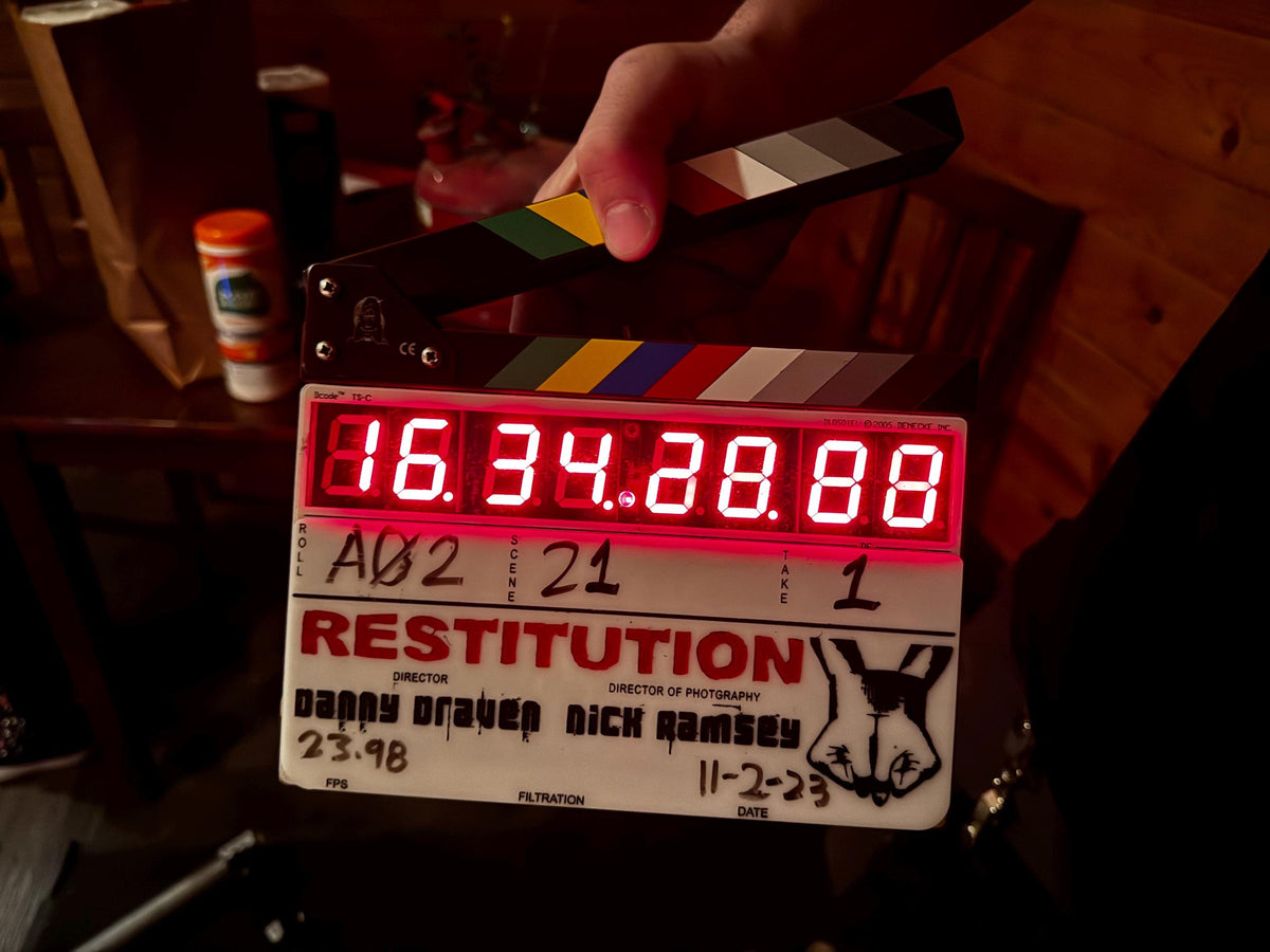 Custom Film Slate Denecke TSC Time Code slate faceplate cover. Design your own personalized slate.
