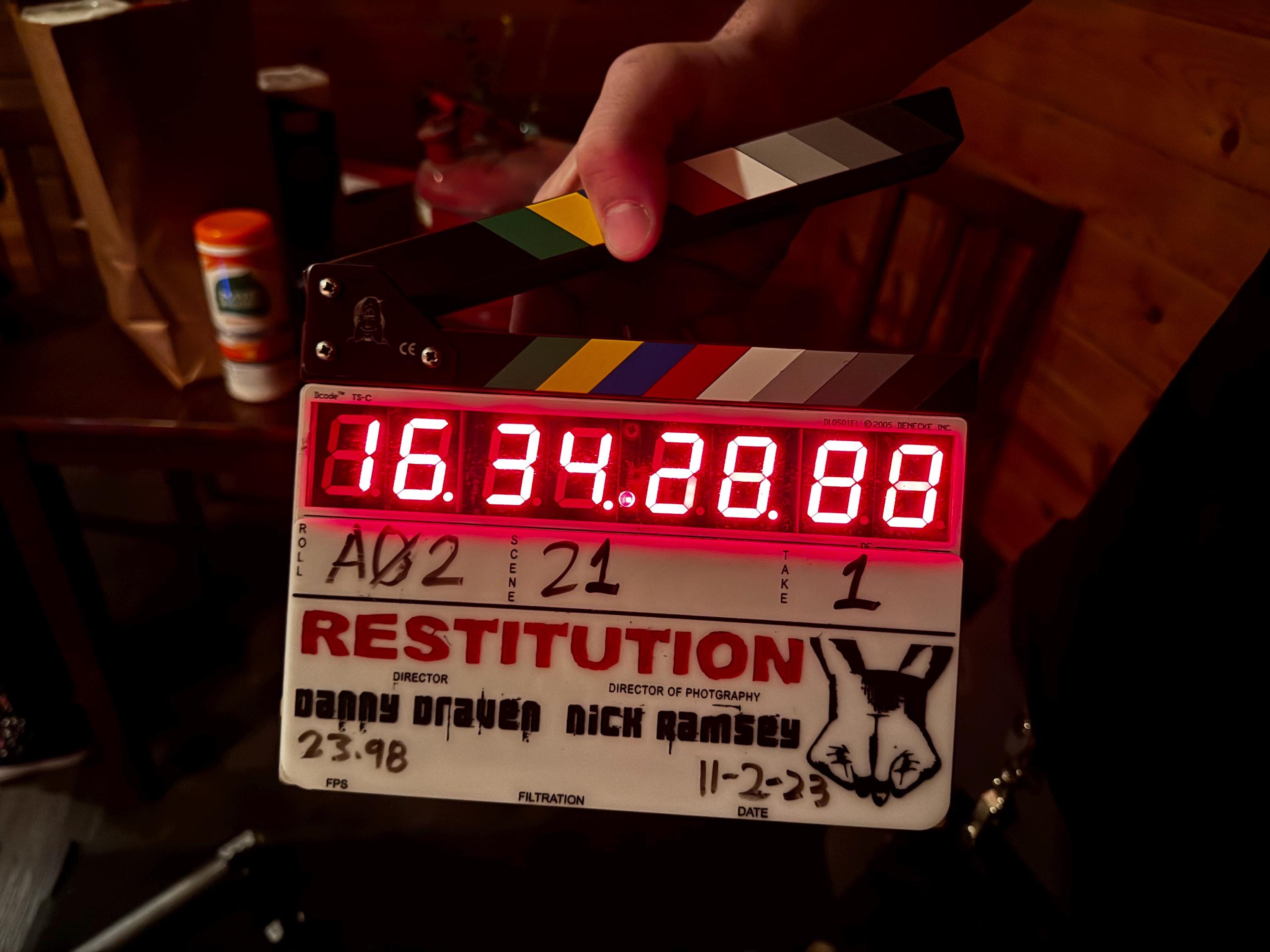 Custom Film Slate Denecke TSC Time Code slate faceplate cover. Design your own personalized slate.