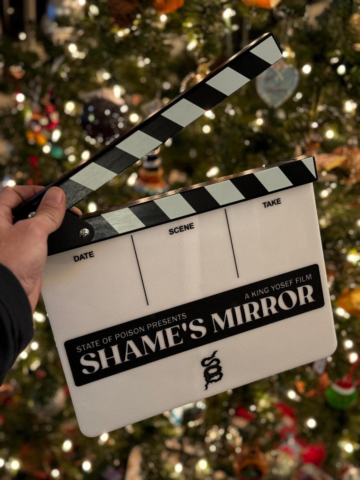 Personalized Clapper Board, Movie Lover Filmmaker Film Student Editor Gift, Custom Production slate, Director Gift, Podcast Wall Décor