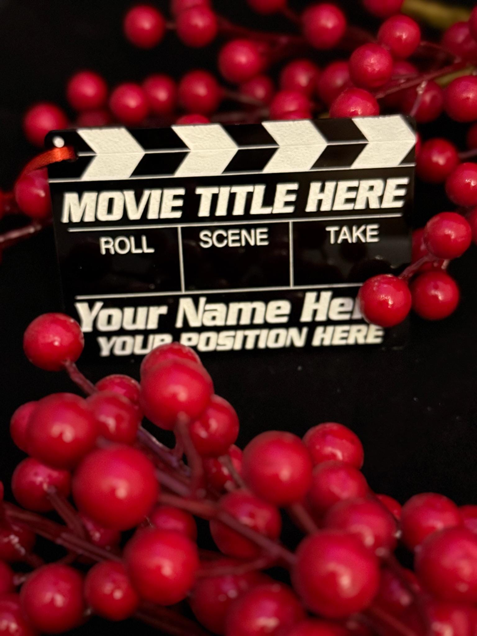 Custom Film slate great for film school graduation