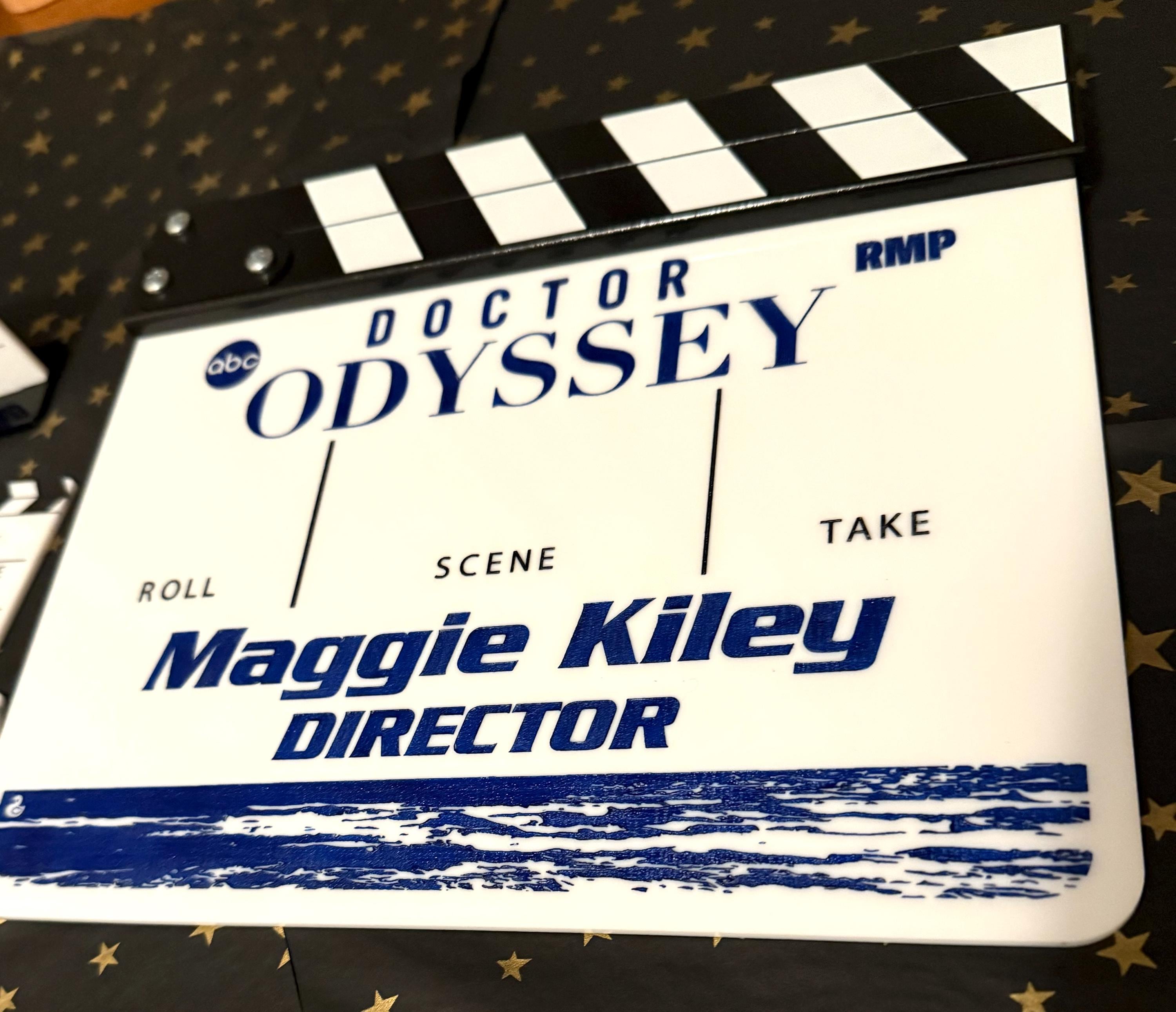 Personalized Clapper Board, Movie Lover Filmmaker Film Student Editor Gift, Custom Production slate, Director Gift, Podcast Wall Décor