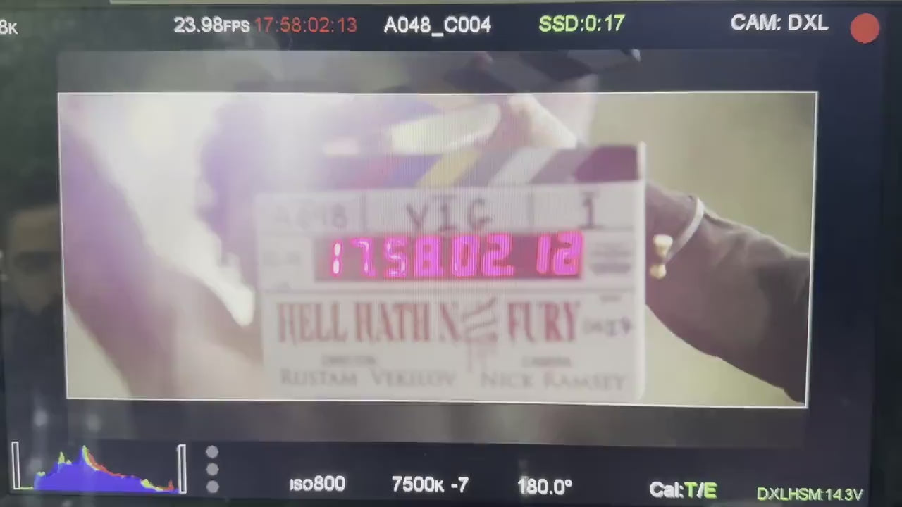 Custom Film Slate Denecke TSC Time Code slate faceplate cover.  Design your own personalized slate.